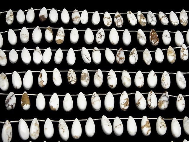 [Video]Wild Horse Pear shape (Smooth) 12x5mm 1strand (18pcs )
