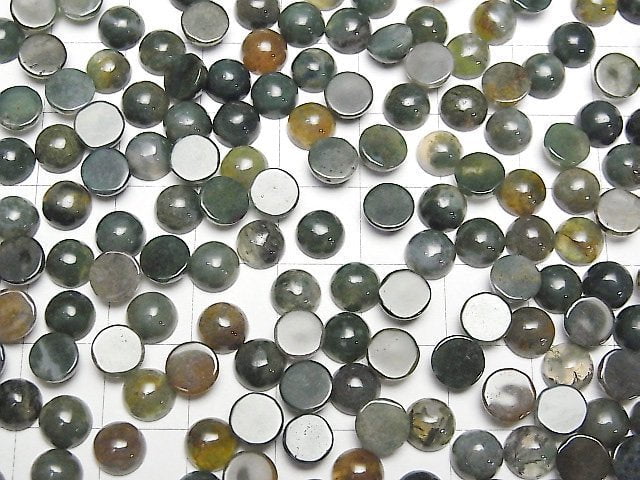[Video] Indian Agate Round Cabochon 6x6mm 5pcs
