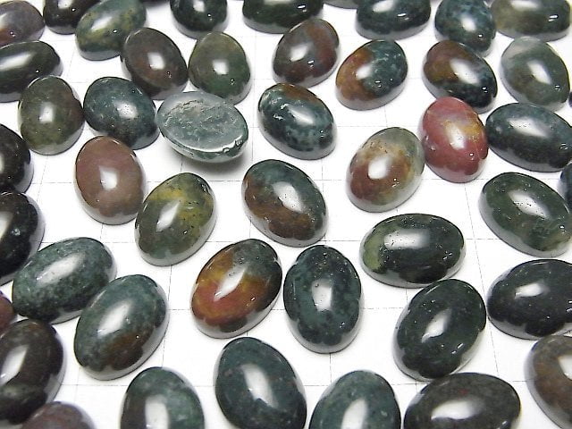 [Video] Indian Agate Oval Cabochon 14x10mm 3pcs