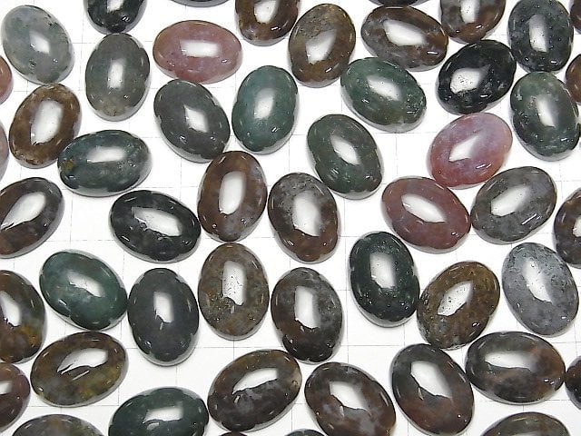 [Video] Indian Agate Oval Cabochon 18x13mm 3pcs