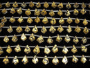 [Video] Doublet Crystal AAA Deformed Diamond Shape Gold 1strand (13pcs )