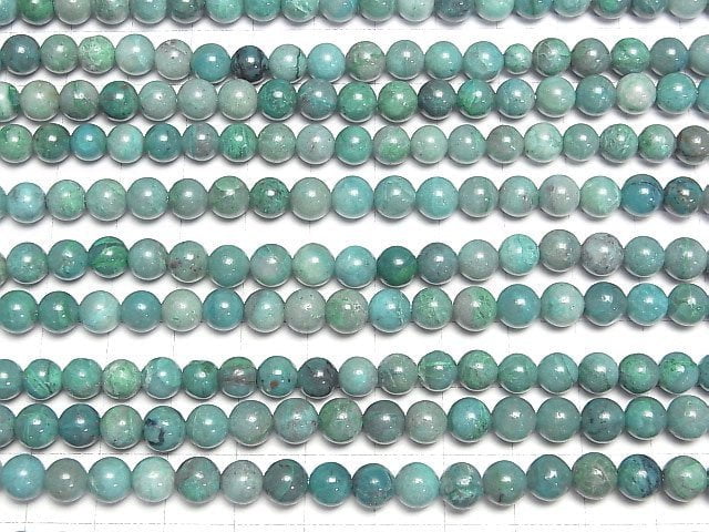 [Video]Chrysocola AA++ Round 6mm half or 1strand beads (aprx.15inch/37cm)