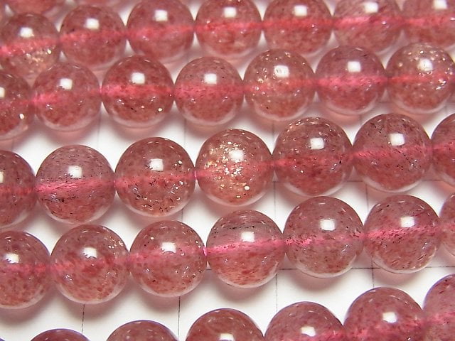 [Video] Pink Epidote AAA Round 8mm half or 1strand (37cm)