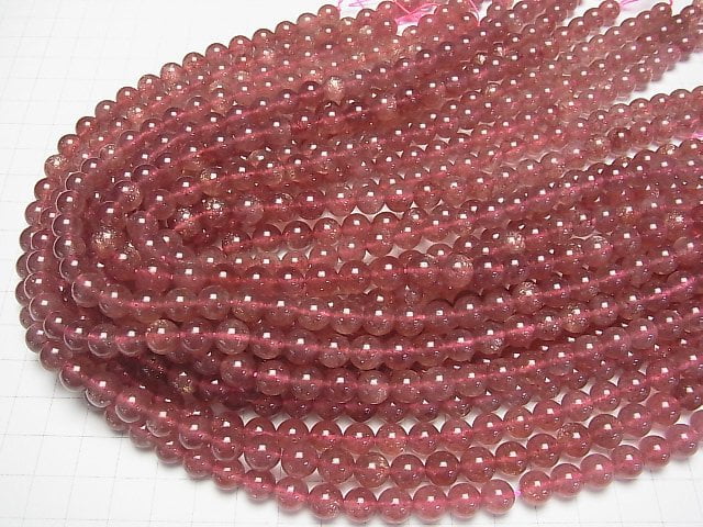 [Video] Pink Epidote AAA Round 8mm half or 1strand (37cm)