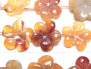 [Video] Mixed Carnelian Flower 1strand beads (aprx.15inch/36cm)