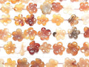 [Video] Mixed Carnelian Flower 1strand beads (aprx.15inch/36cm)
