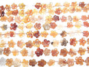 [Video] Mixed Carnelian Flower 1strand beads (aprx.15inch/36cm)