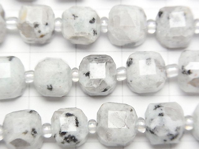 [Video] High Quality! Sesame Jasper Cube Shape 8x8x8mm 1strand beads (aprx.15inch/37cm)