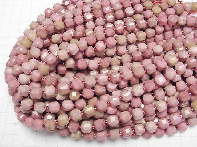 [Video]High Quality! Siliceous Schist Cube Shape 9x9x9mm half or 1strand beads (aprx.15inch/36cm)