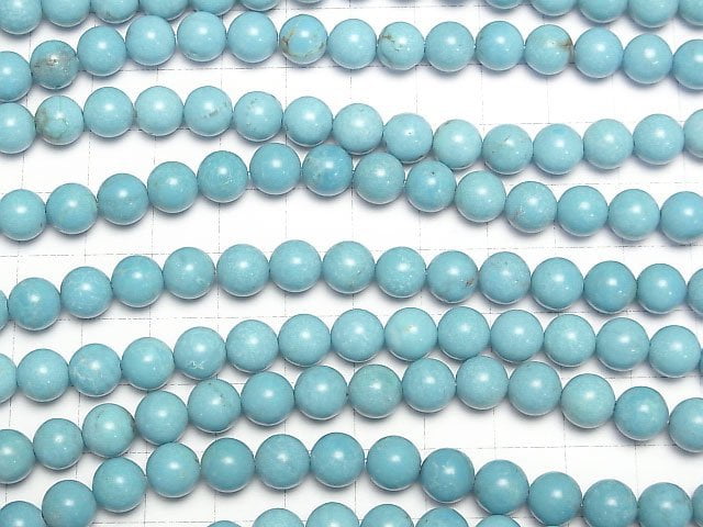 [Video] High quality Turquoise AAA Round 8mm 1/4 or 1strand beads (aprx.15inch/38cm)