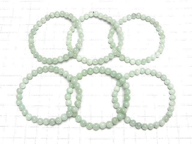 [Video]Green Feldspar AAA Round 6mm Bracelet