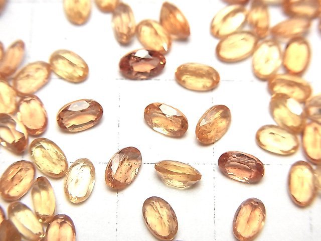 [Video]High Quality Imperial Topaz AAA- Loose stone Oval Faceted 5x3mm 5pcs