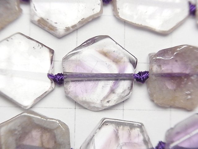 [Video]Amethyst AA+ Slice Nugget 1strand beads (aprx.15inch/38cm)