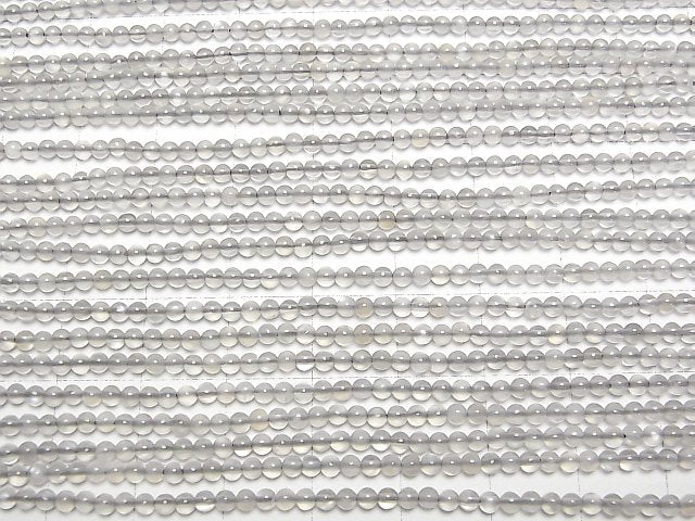 [Video] Gray Moonstone AAA- Round 2mm 1strand beads (aprx.15inch/37cm)