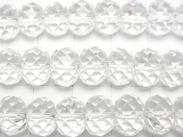 [Video] High Quality! Crystal AAA- Faceted Button Rondelle 10x10x7mm half or 1strand beads (aprx.15inch/36cm)