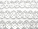 [Video] High Quality! Crystal AAA- Faceted Button Rondelle 10x10x7mm half or 1strand beads (aprx.15inch/36cm)
