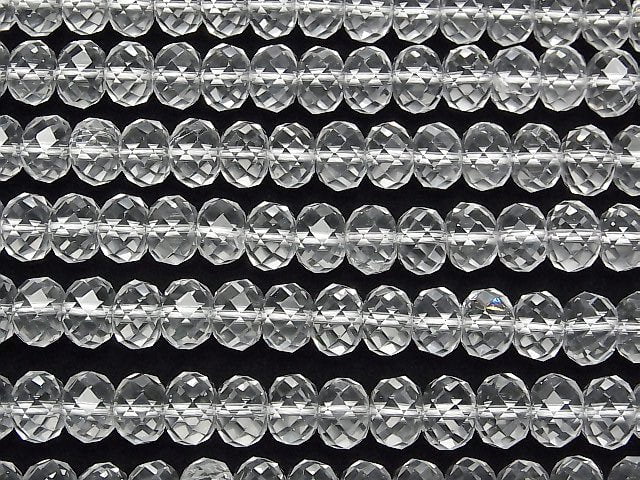 [Video] High Quality! Crystal AAA- Faceted Button Rondelle 10x10x7mm half or 1strand beads (aprx.15inch/36cm)