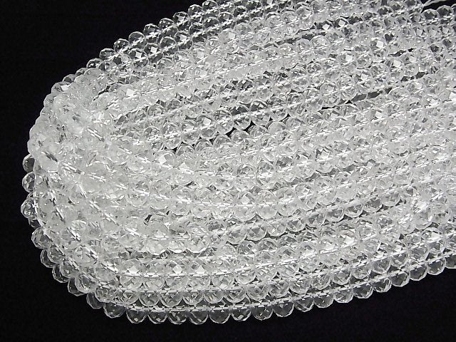 [Video] High Quality! Crystal AAA- Faceted Button Roundel 10x10x7mm half or 1strand beads (aprx.15inch/36cm)