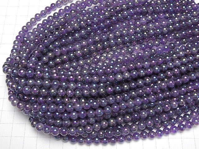 [Video] Flash, Amethyst Round 6mm 1strand beads (aprx.15inch/36cm)