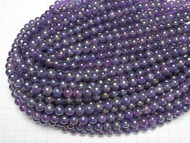 [Video] Flash, Amethyst Round 8mm 1strand beads (aprx.15inch/36cm)