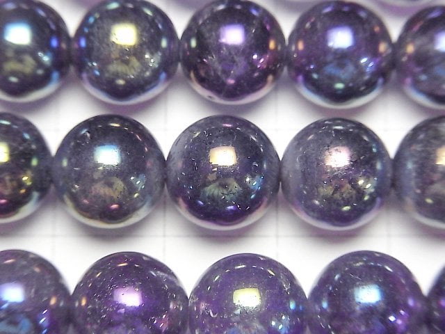 [Video] Flash, Amethyst Round 10mm 1strand beads (aprx.15inch/36cm)