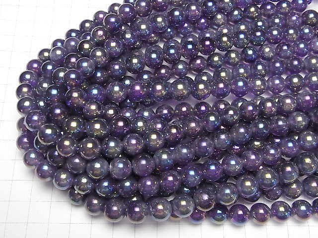 [Video] Flash, Amethyst Round 10mm 1strand beads (aprx.15inch/36cm)