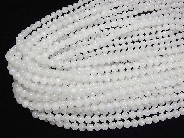 [Video]Rainbow Moonstone AA+ Round 6mm half or 1strand beads (aprx.15inch/37cm)