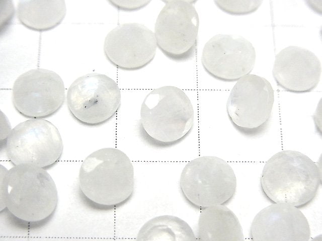 [Video] Rainbow Moonstone AA++ Loose stone Round Faceted 6x6mm 5pcs