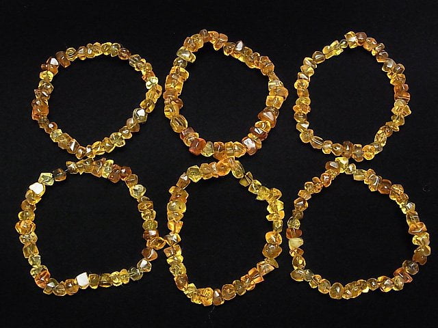 [Video]Blue Amber Chips (Small Nugget) Bracelet