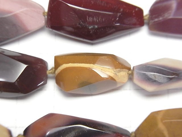 [Video]Mookaite Faceted Nugget 1strand beads (aprx.15inch/37cm)