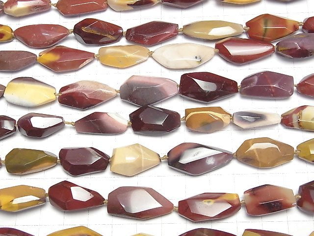 [Video]Mookaite Faceted Nugget 1strand beads (aprx.15inch/37cm)