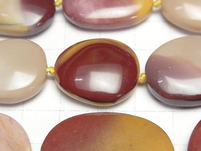 [Video]Mookaite Flat Nugget 1strand beads (aprx.15inch/37cm)