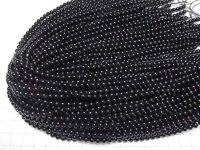 [Video]Black Tourmaline AA++ Round 4.5mm 1strand beads (aprx.15inch/37cm)