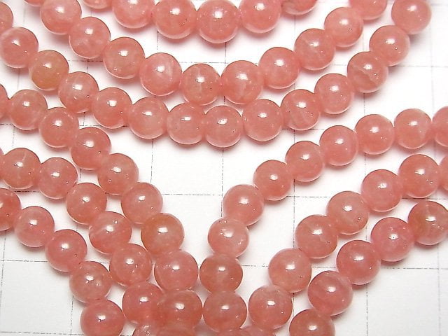 [Video] Argentina Rhodochrosite AAA- Round 6mm Bracelet