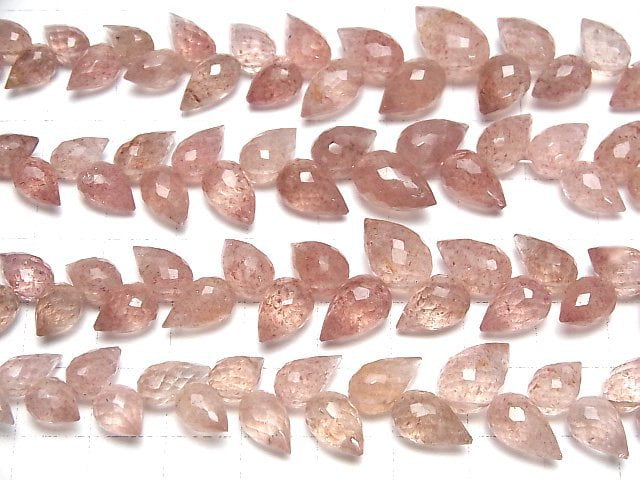[Video]High Quality Pink Epidote AA++ Flower Bud Faceted Briolette [Light color] 1strand beads (aprx.6inch/14cm)