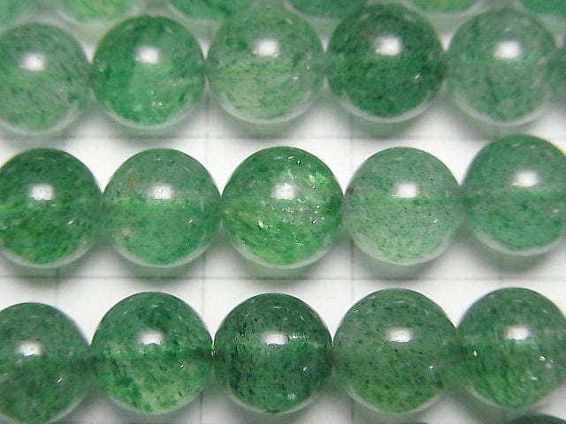 [Video] Green Aventurine AAA Round 8mm half or 1strand beads (aprx.15inch/37cm)