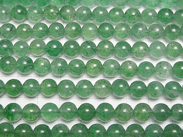 [Video] Green Aventurine AAA Round 8mm half or 1strand beads (aprx.15inch/37cm)