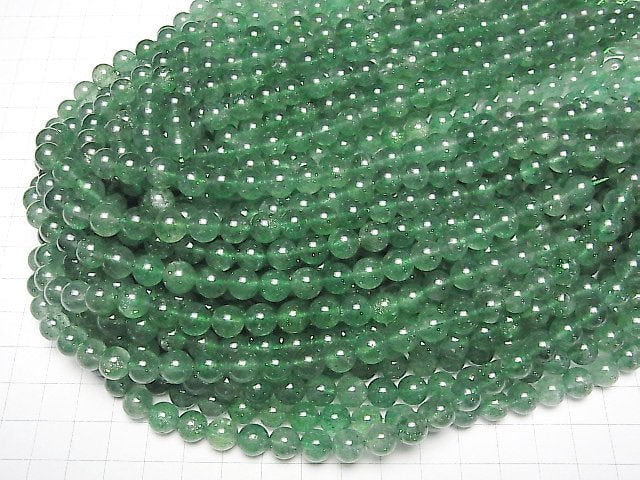 [Video] Green Aventurine AAA Round 8mm half or 1strand beads (aprx.15inch/37cm)