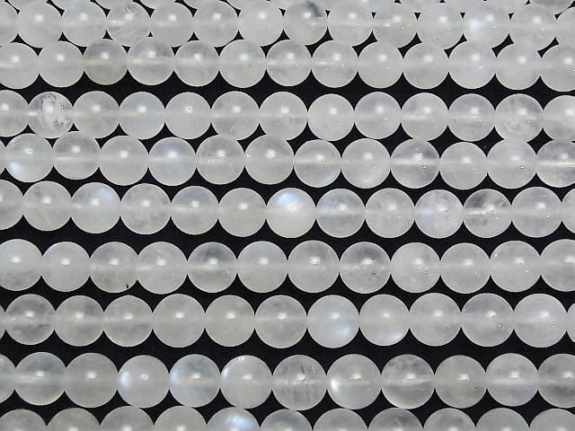[Video] Royal Blue Moonstone AA Round 8mm half or 1-strand beads (approx. 15 inches/36 cm)