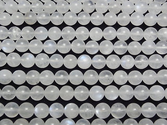 [Video] Royal Blue Moonstone AA Round 8mm 1strand beads (aprx.15inch/36cm)