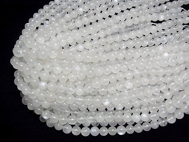 [Video] Royal Blue Moonstone AA Round 8mm 1strand beads (aprx.15inch/36cm)