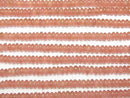 [Video] Peru Rhodochrosite AAA- Rondelle 5x5x3mm half or 1strand beads (aprx.15inch/36cm)