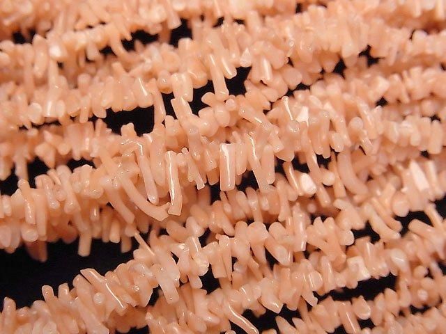 [Video] Midway Coral, Pink Orange Coral AA++ Branch Sticks (Chips) half or 1 strand beads (approx. 21 inches/53 cm)