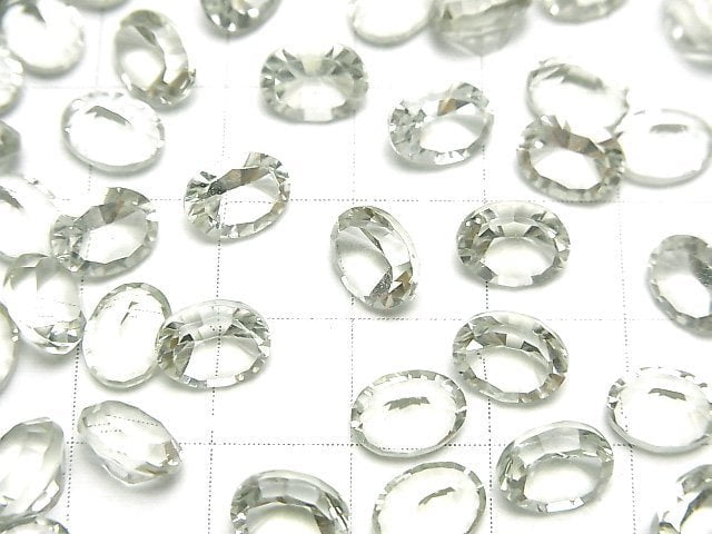 [Video]High Quality Green Amethyst AAA Loose stone Oval Concave Cut 8x6mm 3pcs