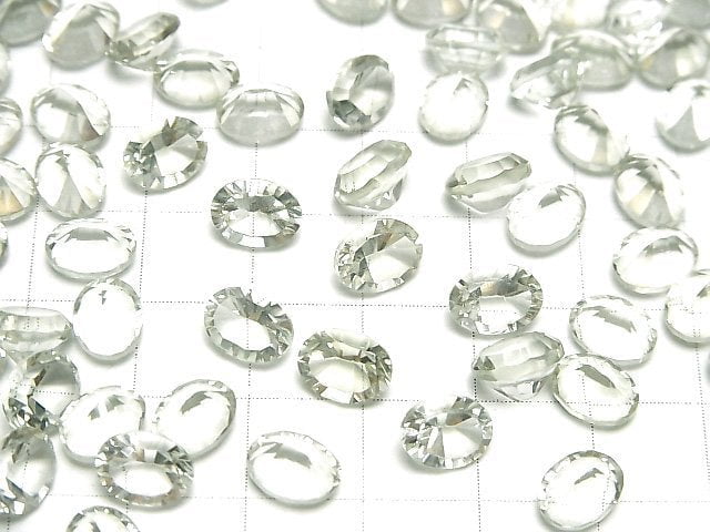 [Video]High Quality Green Amethyst AAA Loose stone Oval Concave Cut 8x6mm 3pcs