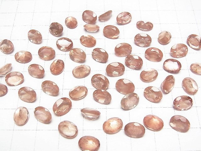 [Video]High Quality Oregon Sunstone AAAA Loose stone Oval Faceted 9x7mm 1pc