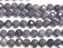 [Video]High Quality! Sapphire AA Faceted Round 5mm 1strand beads (aprx.15inch/36cm)