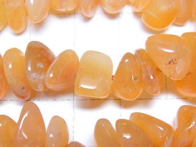 [Video]Botswana Orange Chalcedony AA+ Chips (Small Nugget ) 1strand beads (aprx.15inch/38cm)