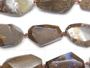[Video]Boulder Opal Faceted Nugget 1/4 or 1strand beads (aprx.16inch/39cm)
