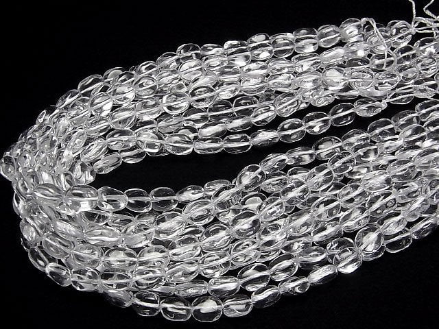 [Video]High Quality Crystal AAA- Flat Nugget 1strand beads (aprx.15inch/38cm)